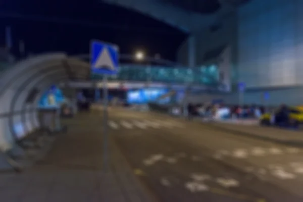 Moderner Flughafen bei Nacht abstrakter Hintergrund — Stockfoto