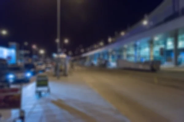 Moderner Flughafen bei Nacht abstrakter Hintergrund — Stockfoto