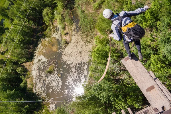 Deportes extremos Ropejumping — Foto de Stock