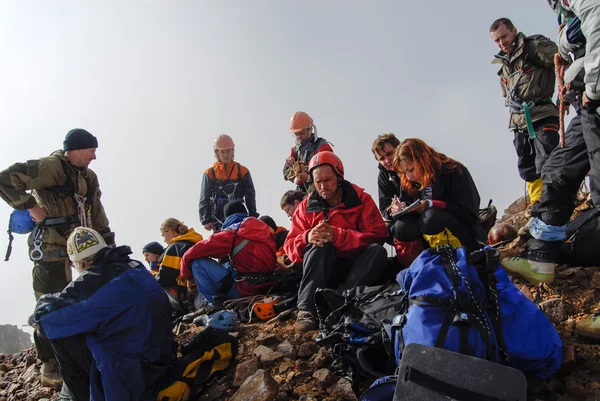 Mountaineers resting — Stockfoto