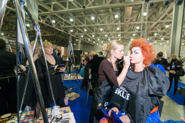 Makyaj ve saç sanatçılar rekabet