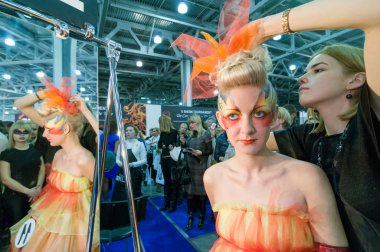 Makyaj ve saç sanatçılar rekabet