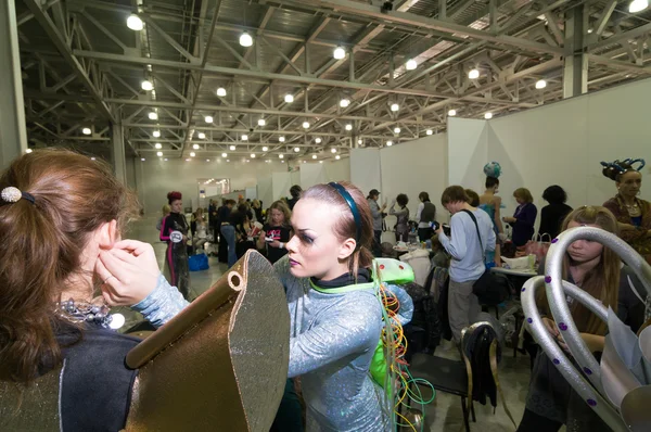 Maquiagem e concurso de artistas de cabelo — Fotografia de Stock