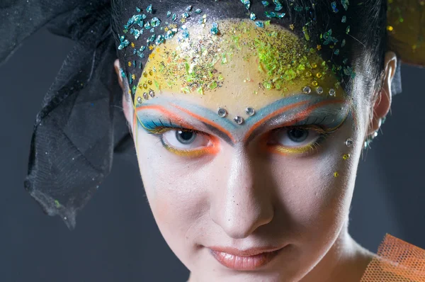 Makeup and hair artists competition — Stock Photo, Image