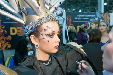 Makyaj ve saç sanatçılar rekabet