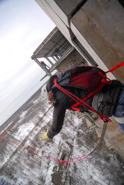 ロープ ジャンプ イベント テーマぼかし背景 — ストック写真