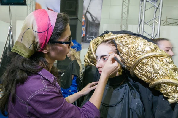 Maquillaje y peluqueros concurso — Foto de Stock