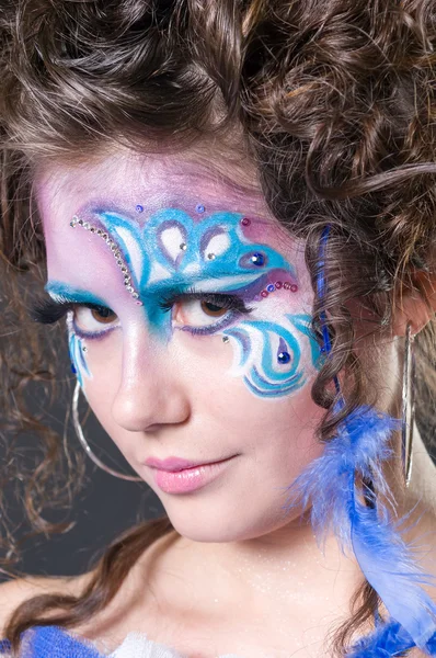 Makeup and hair artists competition — Stock Photo, Image