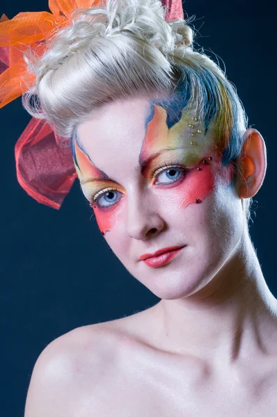 Make-up en haarkleur kunstenaars competitie — Stockfoto