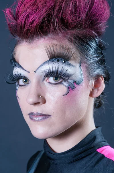 Makeup and hair artists competition — Stock Photo, Image