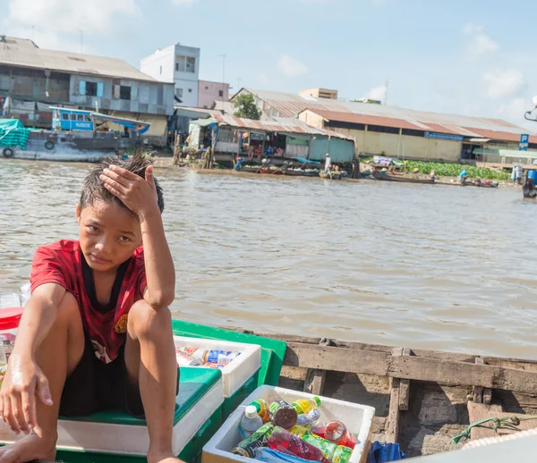 Mekong floating market — Stock Photo, Image