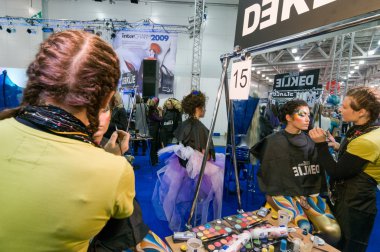 Makyaj ve saç sanatçılar rekabet