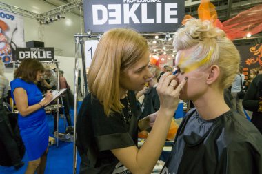 Makyaj ve saç sanatçılar rekabet