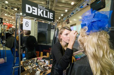 Makyaj ve saç sanatçılar rekabet