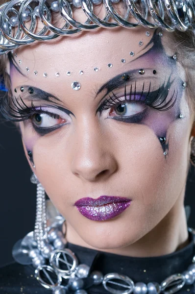 Make-up en haarkleur kunstenaars competitie — Stockfoto