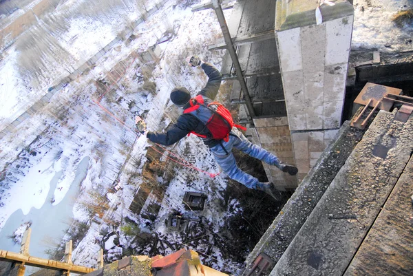 Cuerda salto evento tema borroso fondo — Foto de Stock