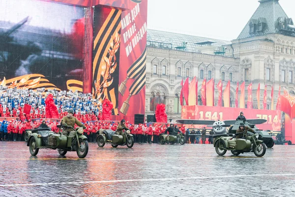 Sfilata sulla Piazza Rossa a Mosca — Foto Stock