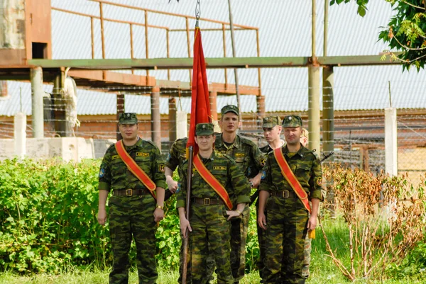 Cena do exército russo — Fotografia de Stock