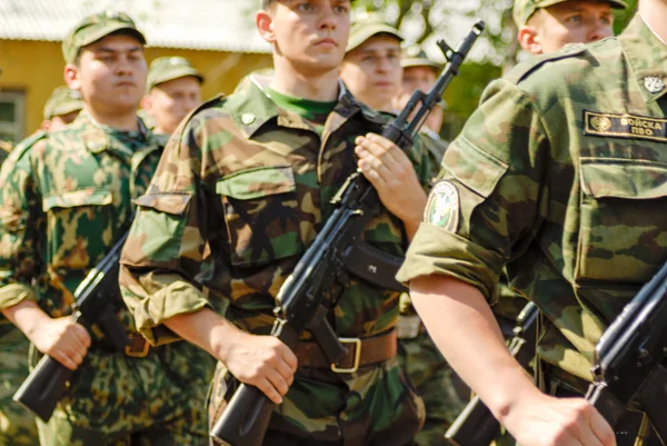 Cena do exército russo — Fotografia de Stock