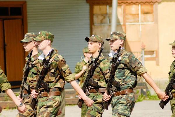 Cena do exército russo — Fotografia de Stock