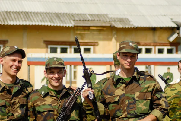 Orosz hadsereg jelenet — Stock Fotó