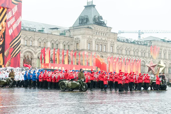 Parady na placu czerwonym w Moskwie — Zdjęcie stockowe