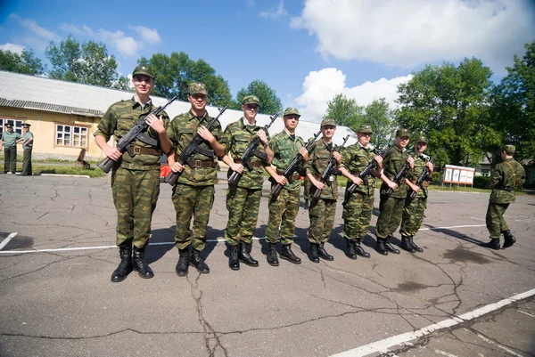 Russian army scene — Stock Photo, Image