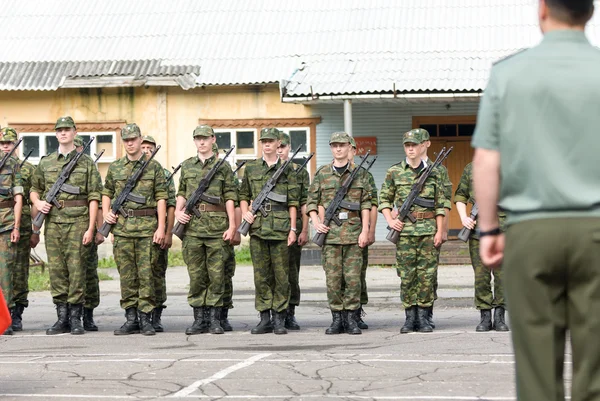 Cena do exército russo — Fotografia de Stock