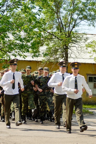 Ρωσικός στρατός σκηνή — Φωτογραφία Αρχείου