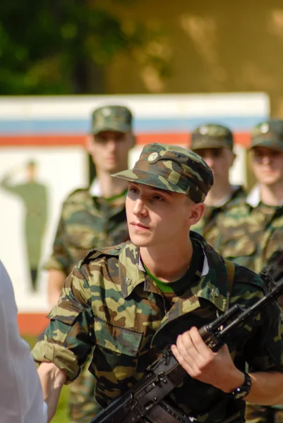 러시아 육군 선 서 날 — 스톡 사진