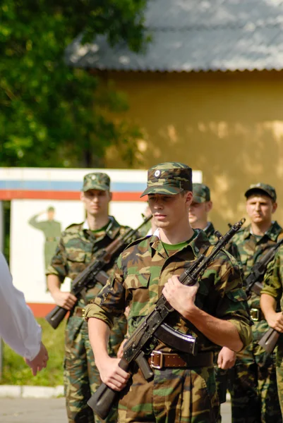 Dia de juramento do exército russo — Fotografia de Stock