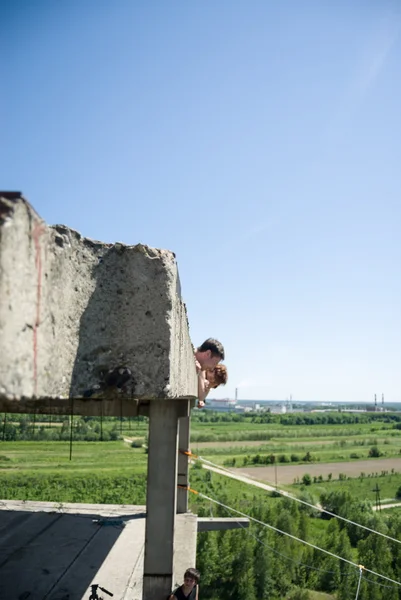 Deportes extremos Ropejumping — Foto de Stock