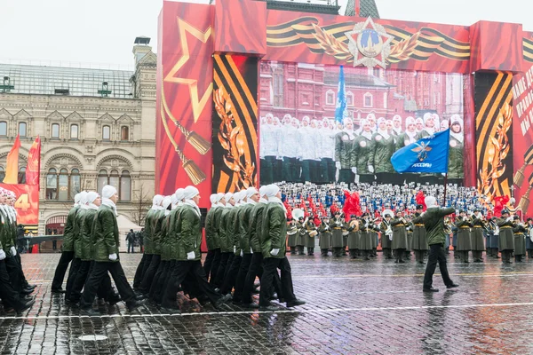 Desfile en la Plaza Roja de Moscú —  Fotos de Stock