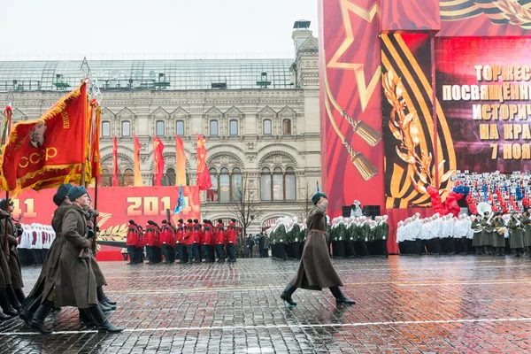 Parade on Red Square in Moscow — Stock Photo, Image