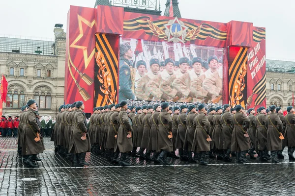 Desfile na Praça Vermelha em Moscou — Fotografia de Stock