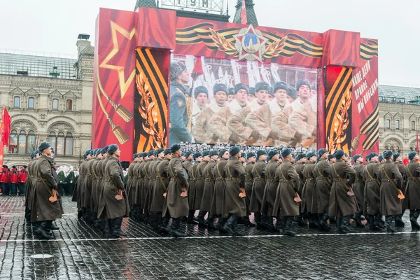 Défilé sur la Place Rouge à Moscou — Photo