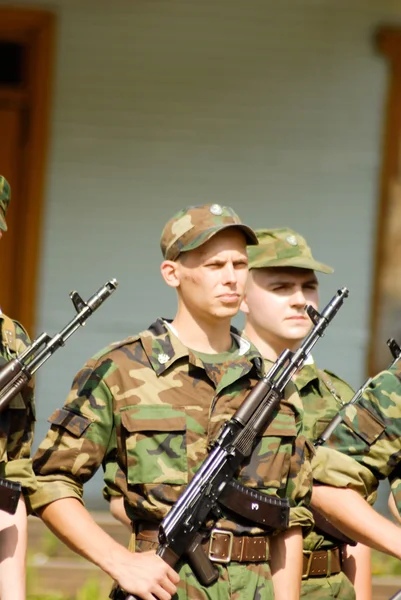 Russian army scene — Stock Photo, Image