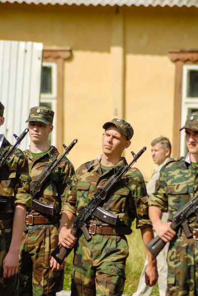 Russian army scene — Stock Photo, Image