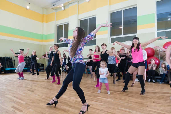 Dance class for women blur background — Stock Photo, Image