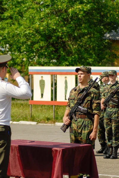Ruská armáda scéna — Stock fotografie