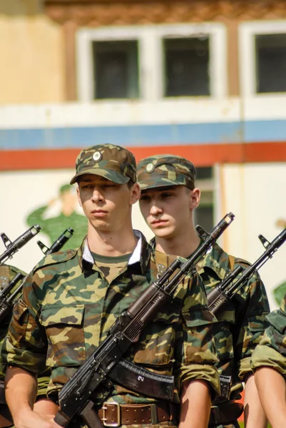 Cena do exército russo — Fotografia de Stock