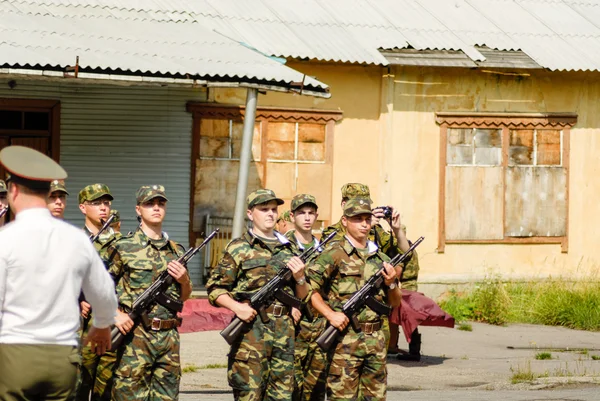 Russian army scene — Stock Photo, Image