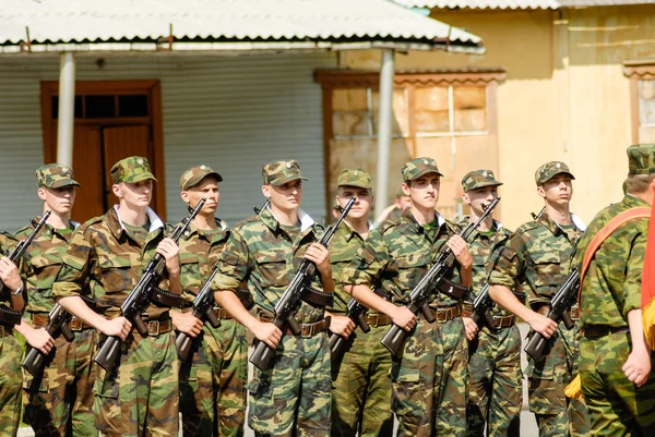 Cena do exército russo — Fotografia de Stock