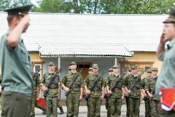 Cena do exército russo — Fotografia de Stock