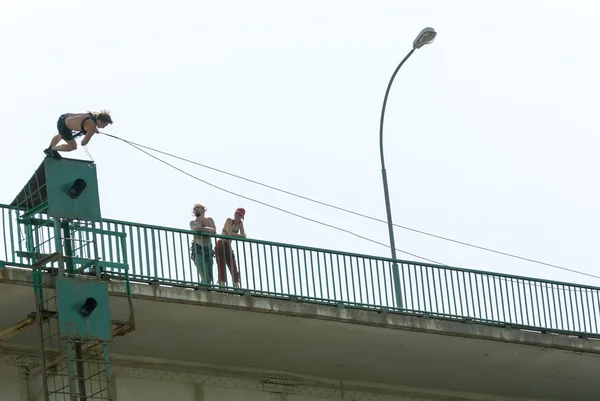 エクストリーム スポーツ Ropejumping — ストック写真