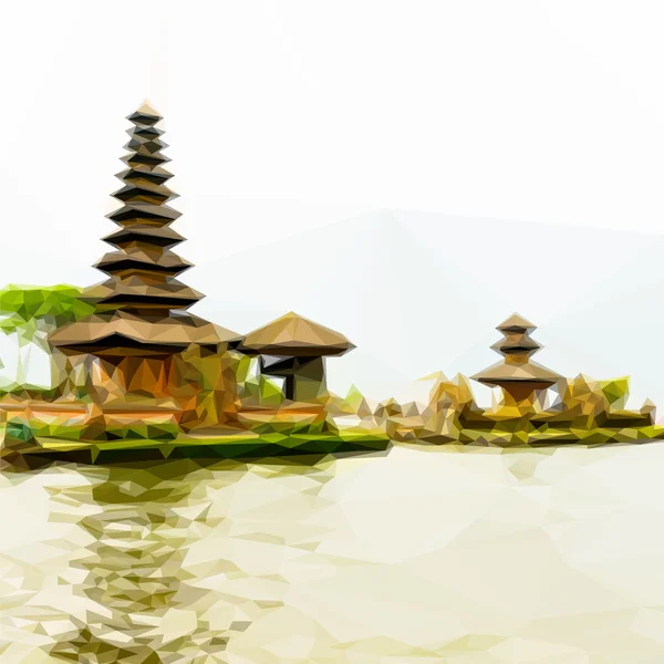 Bedugul Bali Background — Stock Vector