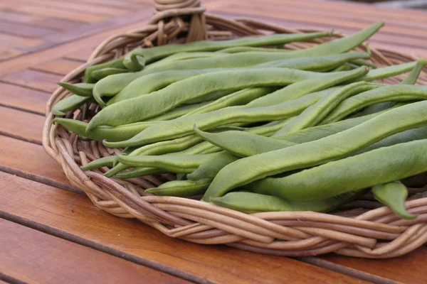 Färska runner bönor — Stockfoto