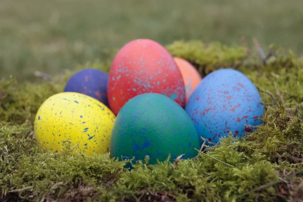 Decorações de ovos de Páscoa — Fotografia de Stock