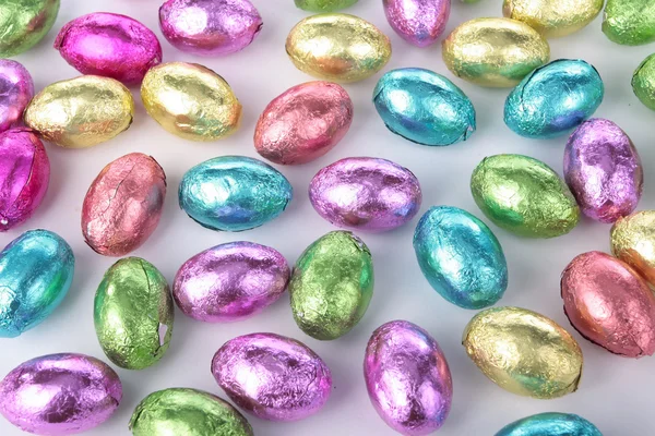 Decoraciones de chocolate de Pascua — Foto de Stock