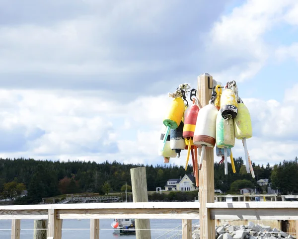 Lobster buoys — Stock Photo, Image